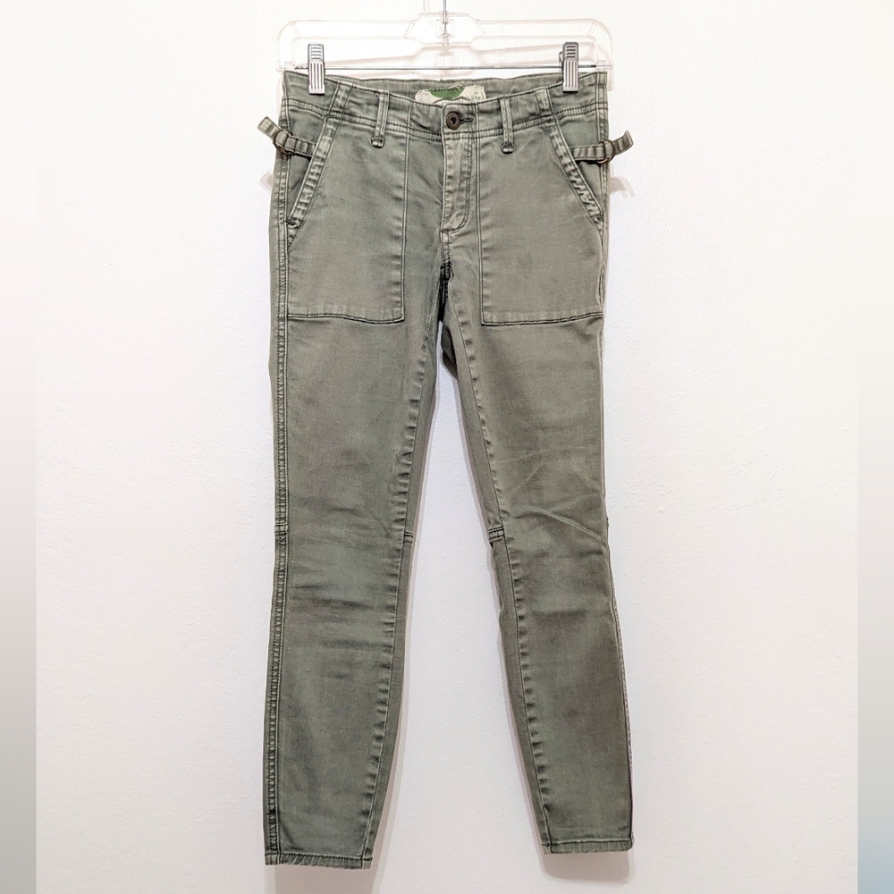 Anthropologie Olive Green Utility Pants